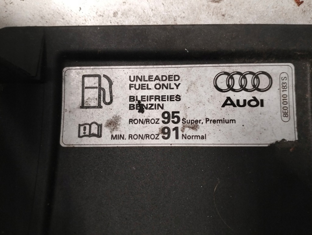фото №8, Audi a4 b6 крышка заливной топлива 8e0010183s