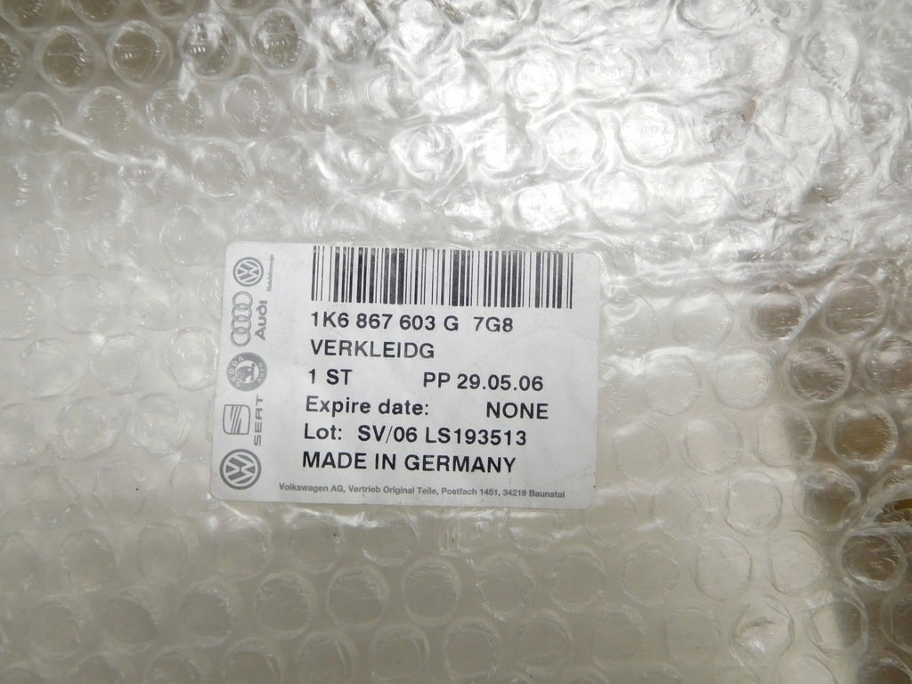 фото №9, 1k6867603g молдинг кришки багажника vw golf v