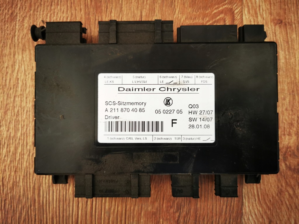 фото №1, Mercedes cls w219 модуль сиденье 2118704085