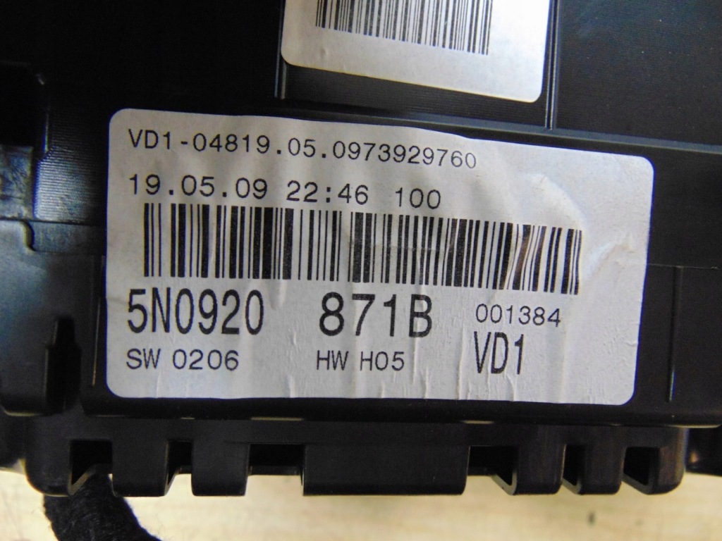 фото №14, Лічильник приладова панель vw tiguan 2.0 tdi 5n0920871b