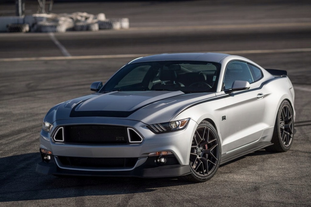 фото №5, Решітка радіатора верхній led ford mustang 2015 - 2017 rtr style