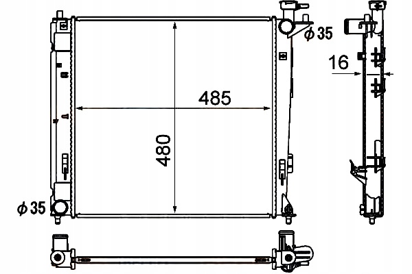 фото №1, Hella радиатор wody hyundai ix35 2.0 crdi lm. el