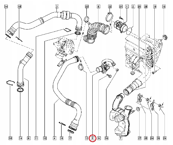 фото №11, Вентиляция картера шланг clio iii kangoo ii 1.5dci 8200323338
