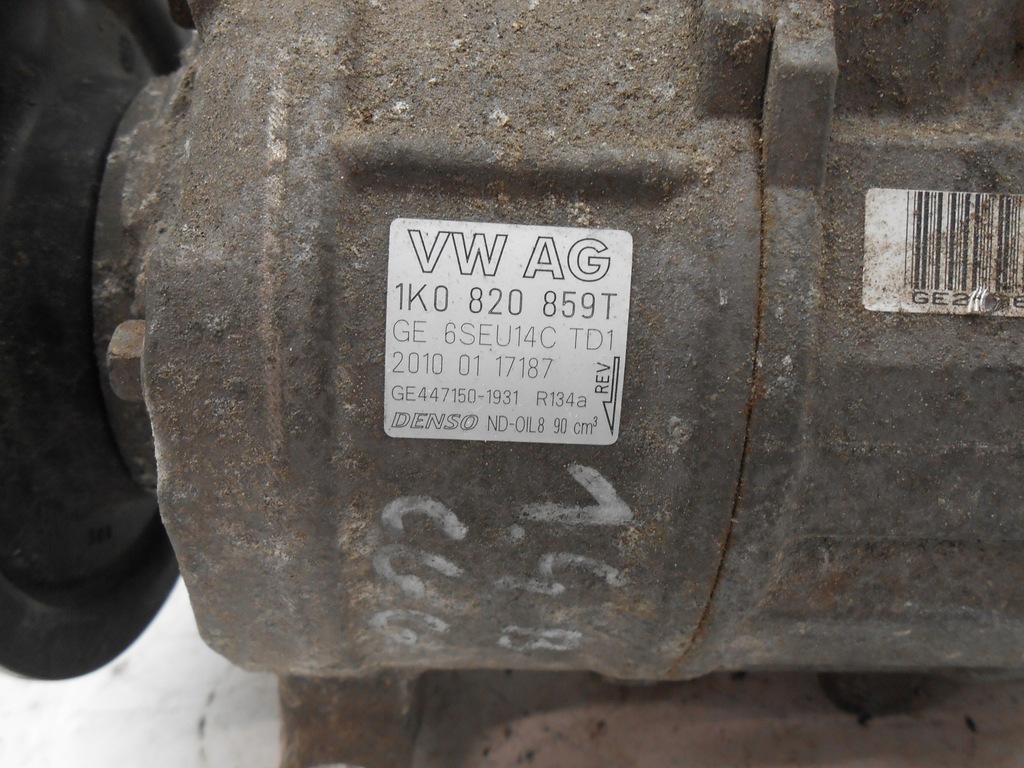 фото №8, Vw golf vi audi a3 8p компресор компресор кондиціонер кондиціонера 1k0820859t