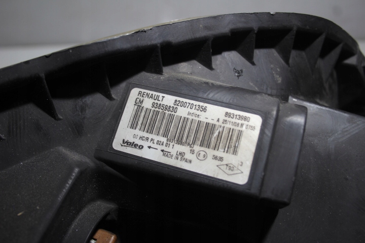 фото №8, Лампа правая передняя renault trafic ii