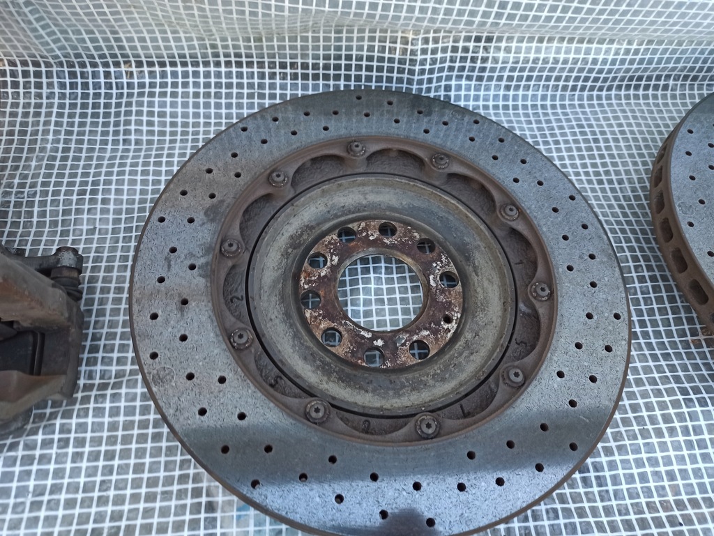 фото №13, Audi a8 s8 w12 d3 тормоза brembo kpl перед задняя ceramika тормозные диски суппорты