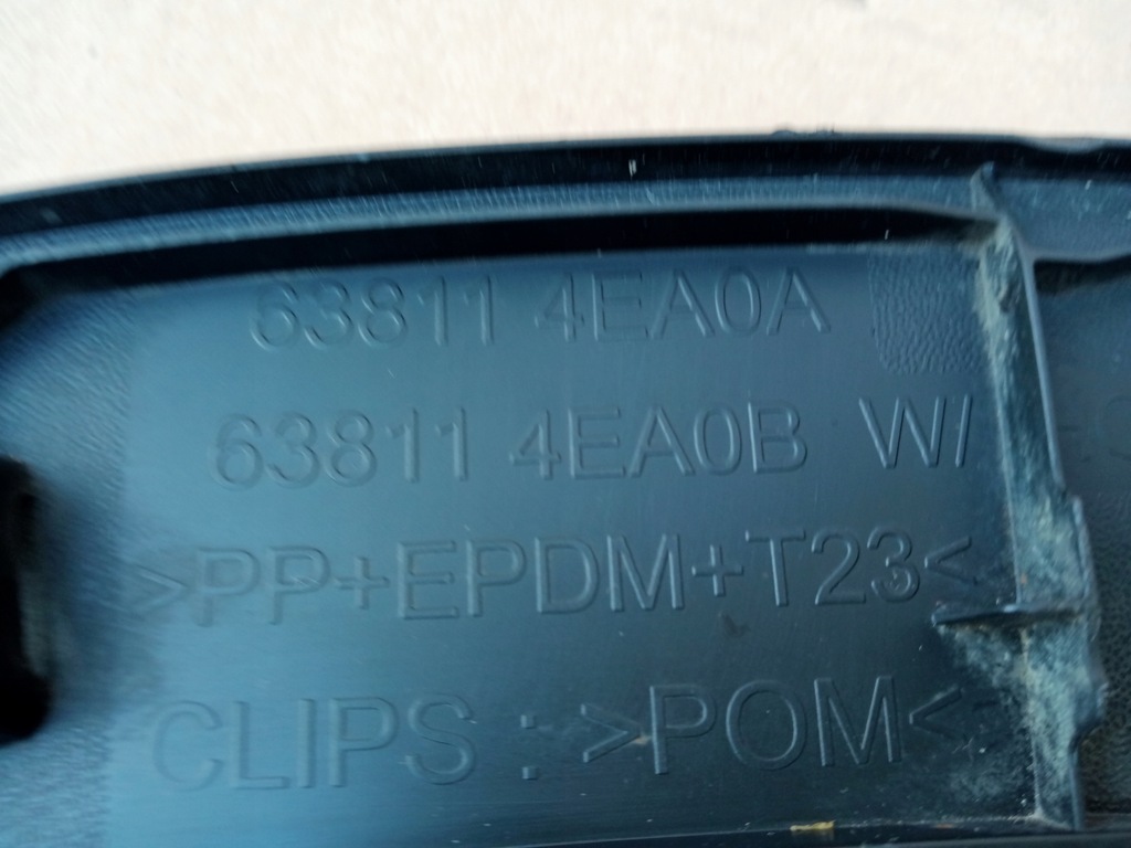 фото №10, Nissan qashqai j11 ліва молдинг крила перед 13r-