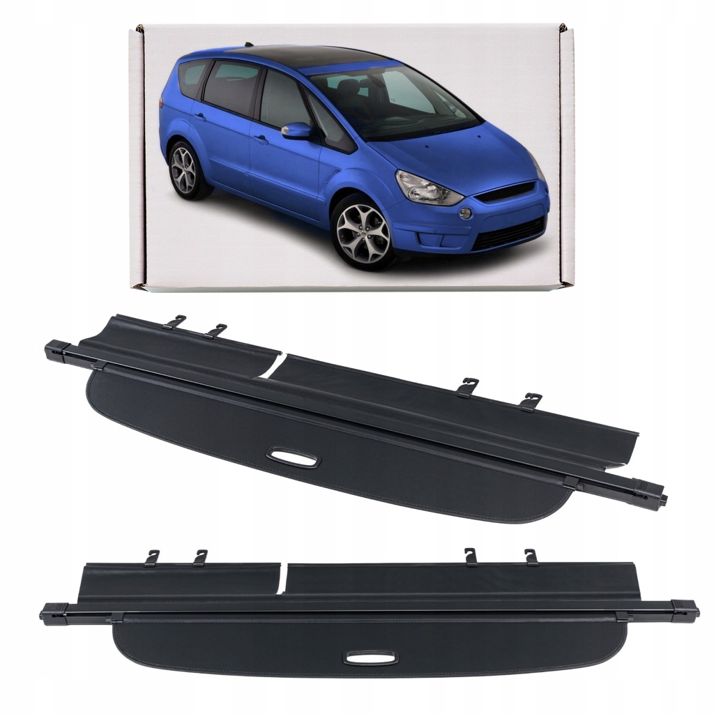 фото №1, Ford s-max i 2006-2014 шторка багажника czarna 6m21-r55066-ah