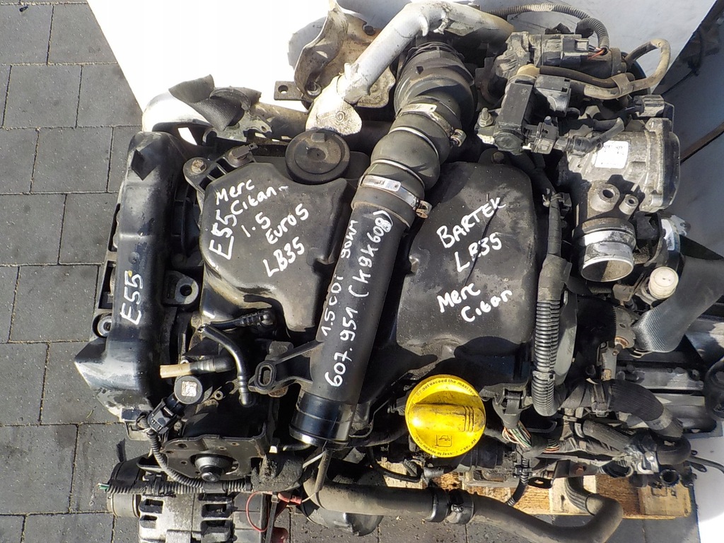 фото №8, Mercedes citan 13r 109 cdi 1.5 cdi 90km двигатель 607951 k9k608 kompletny