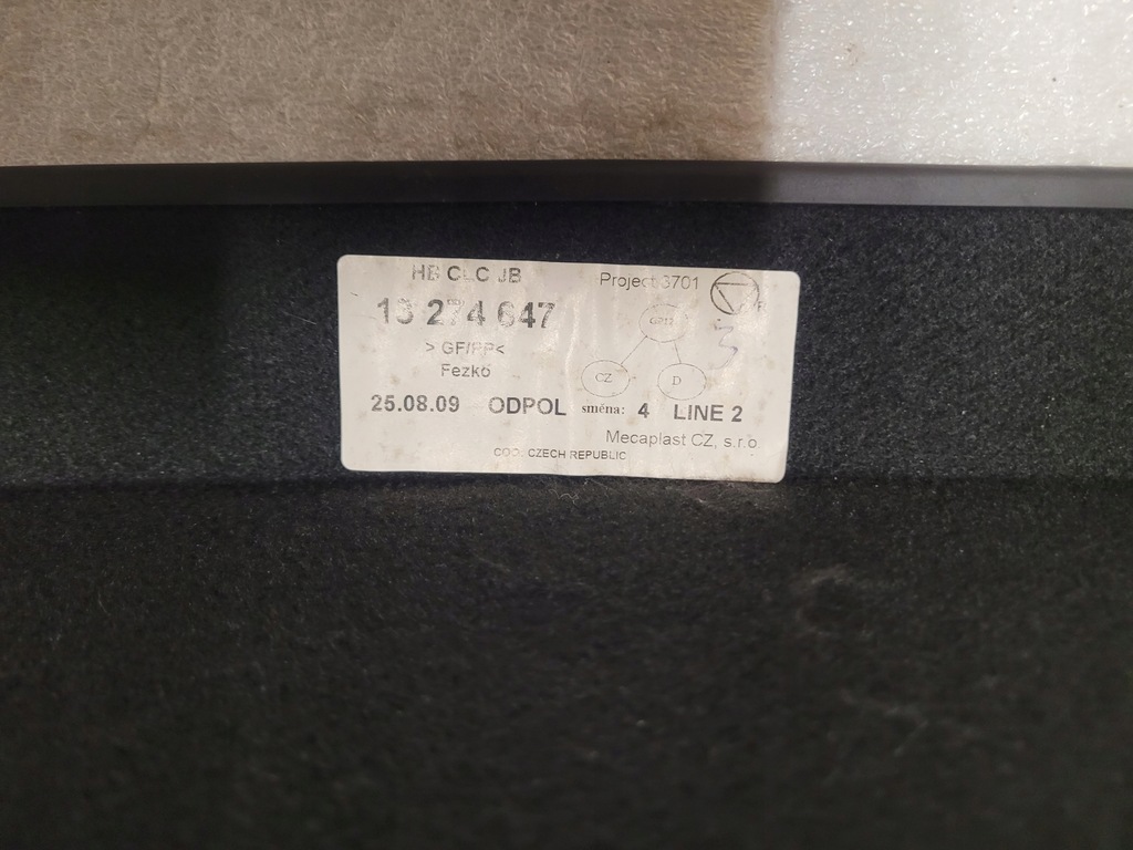 фото №11, Opel insignia a hb полиця задня задня 13274647