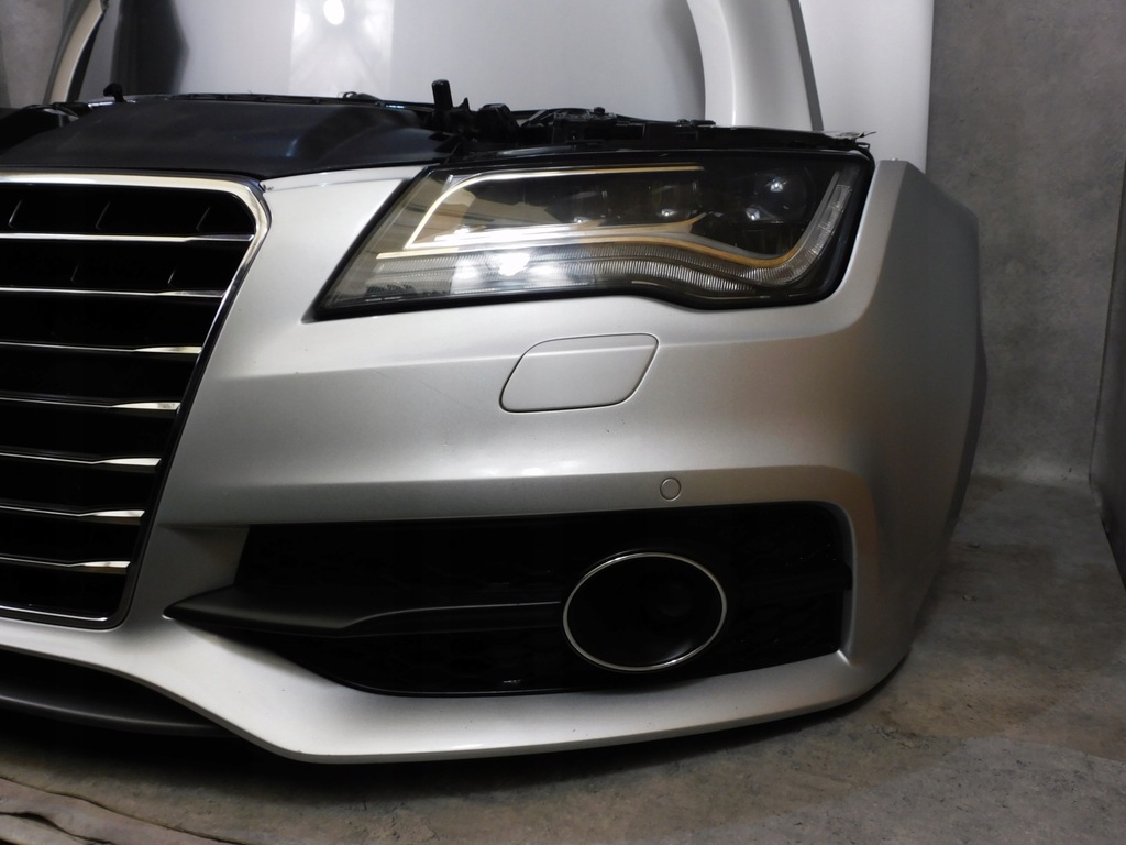 фото №5, Audi a7 c7 4g8 s line kompletny перед бампер лампи капот full led сріблястий