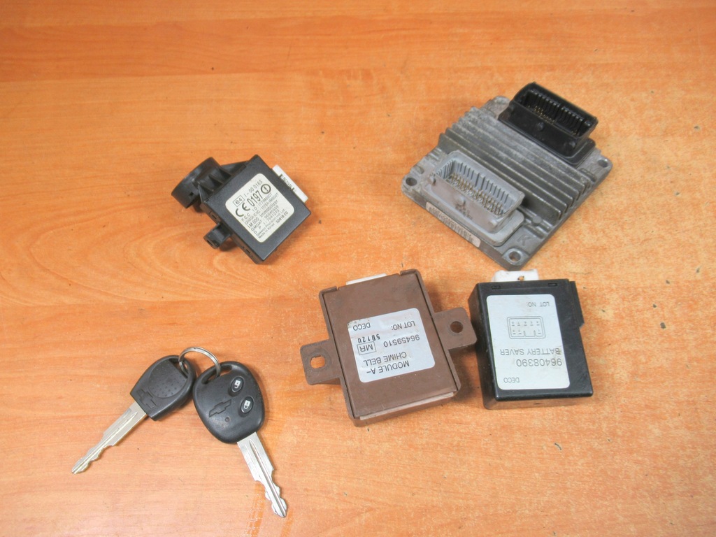 фото №1, Бортовий комп'ютер набір стартовий chevrolet kalos t200 1,4 16v 96417551 xahd