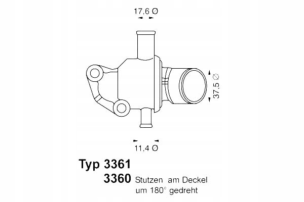 Купити Wahler термостат fiat 87c 0,9 uno