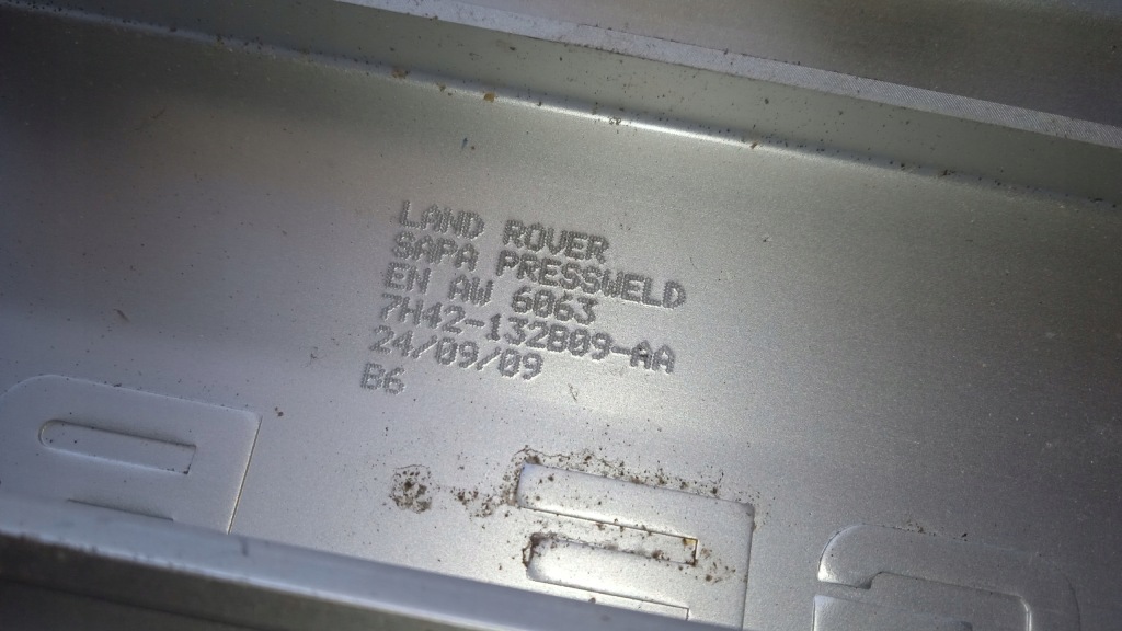 фото №2, Молдинг порог левая перед range rover evoque