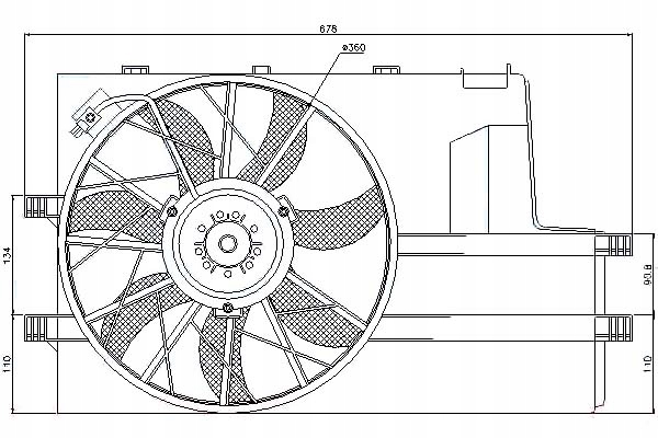 фото №1, Nissens вентилятор радіатора з корпус mercedes