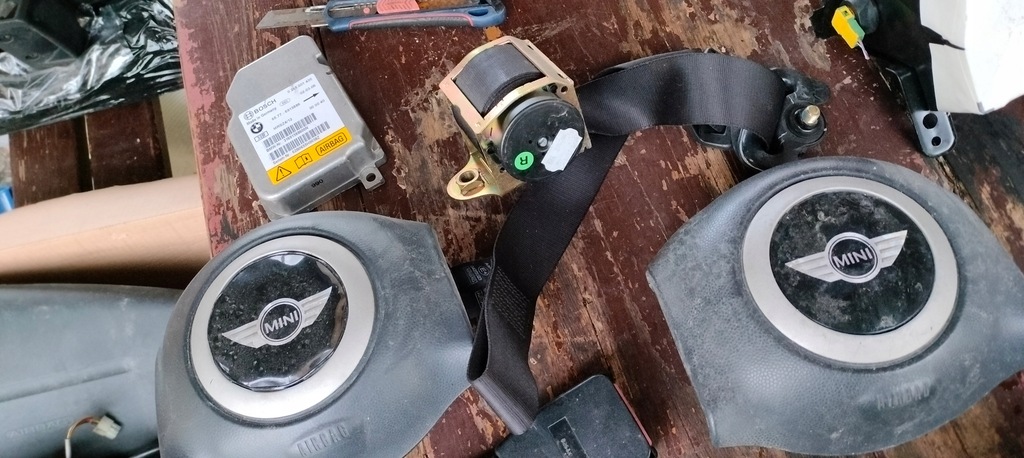 фото №3, Mini one cooper r50 r52 подушки безпеки подушка безпеки натягувачі