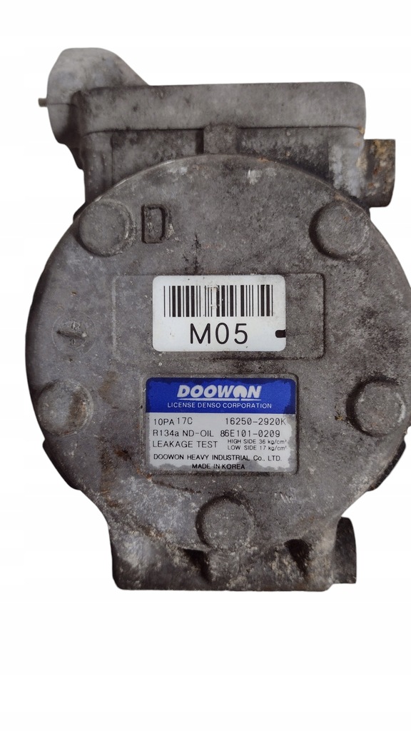 фото №9, Kia sportage ii 04-10 2.0 crdi tucson компрессор кондиционера 16250-2920k