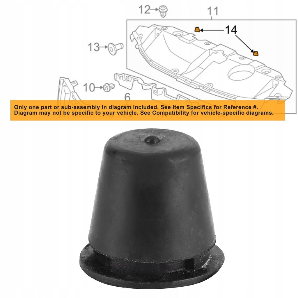 фото №13, Подушка капот подкладка резиновый zatrzymująca капот 74175-sja-000 pasuje do