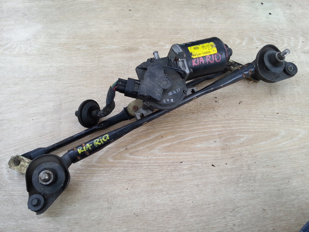 фото №1, Kia rio двигатель механизм дворник wrocław