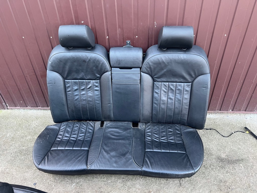 фото №4, Сидіння шкіра czarna перед + задня заднє сидіння audi a8 d3 комплект