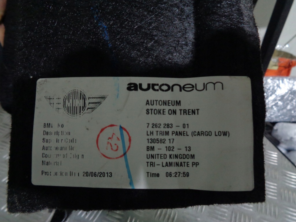 фото №4, Mini r56 обшивка багажника лівий