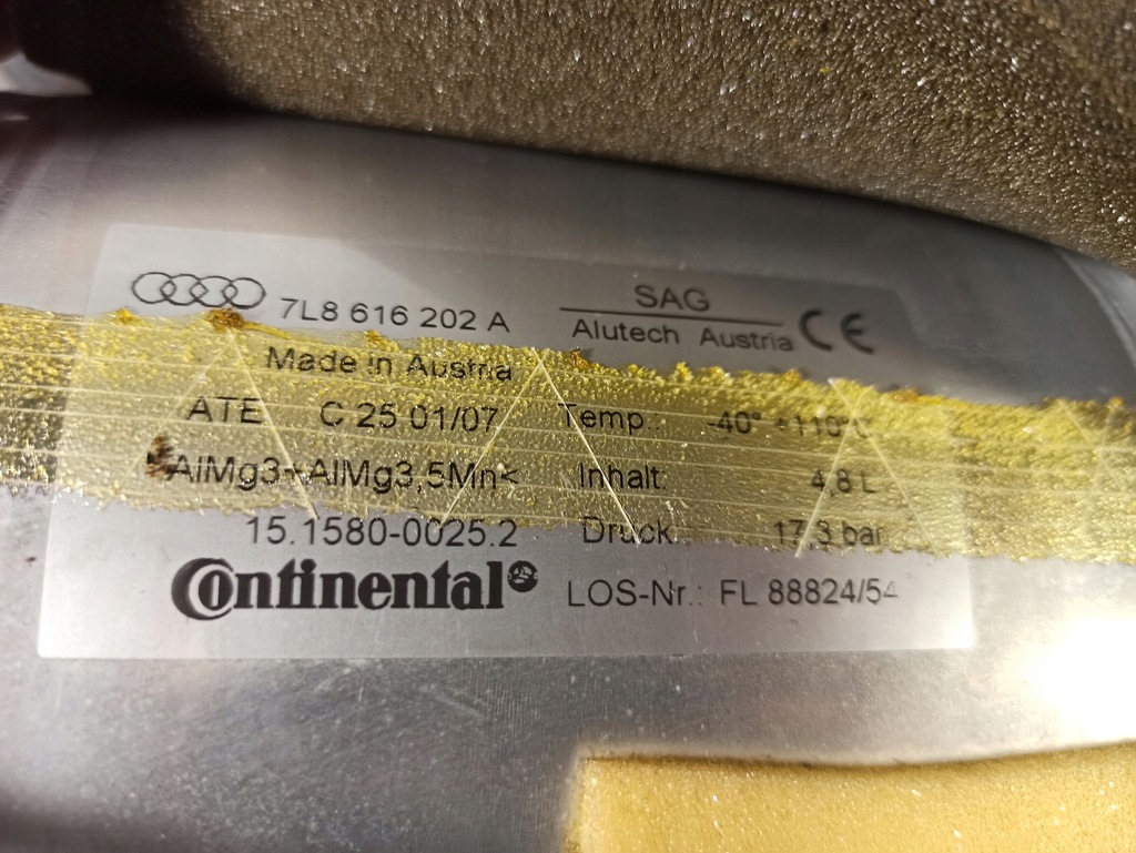 фото №5, Audi q7 4l бак давления 7l8616202a