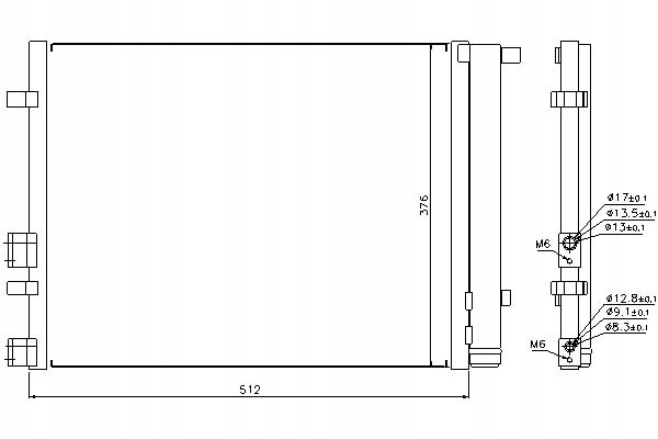 фото №1, Nissens конденсатор кондиционера hyundai i20 1.4d/1.
