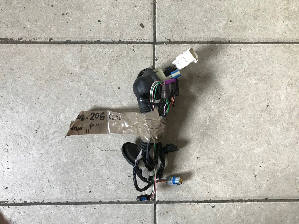 фото №1, Peugeot 206 cc електропроводка джгут двері правих