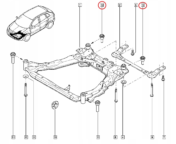 фото №6, Втулка сайлентблок sań подрамник koleos i оригинал