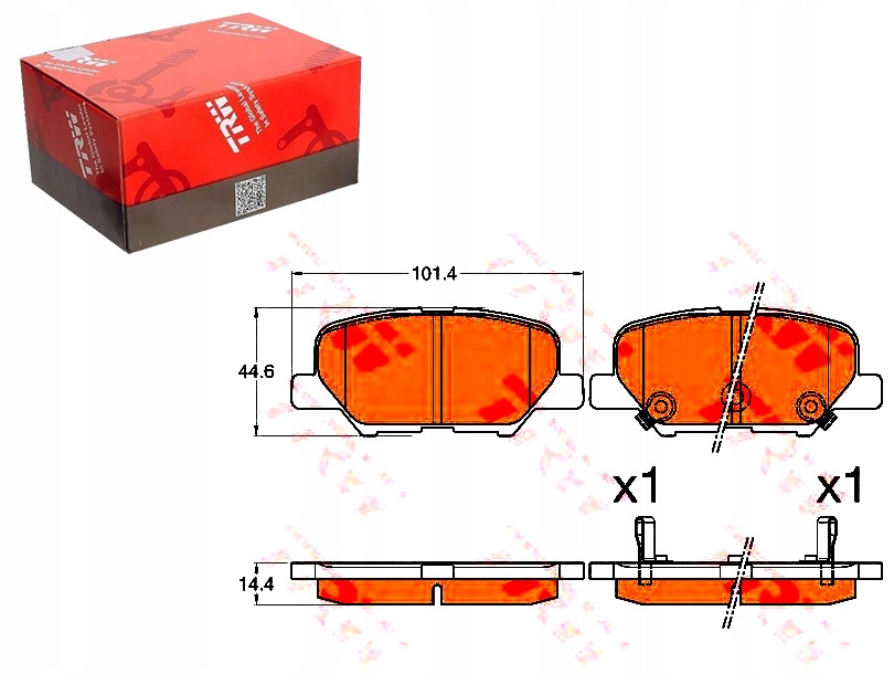 фото №1, Trw gdb3583 набір гальмівних колодок гальмівних, гальма дискові