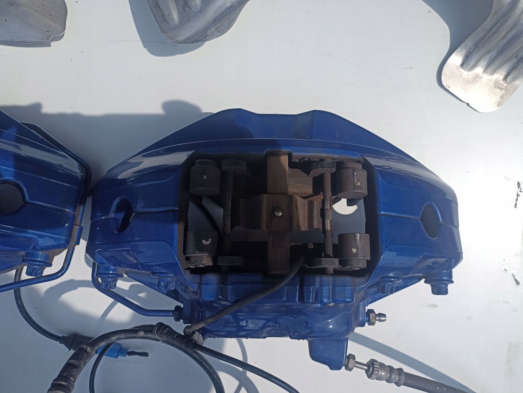 фото №7, Гальма комплект гальмівні диски супорти гальмівні колодки bmw z4 g29 mpakiet niebieskie 7769km