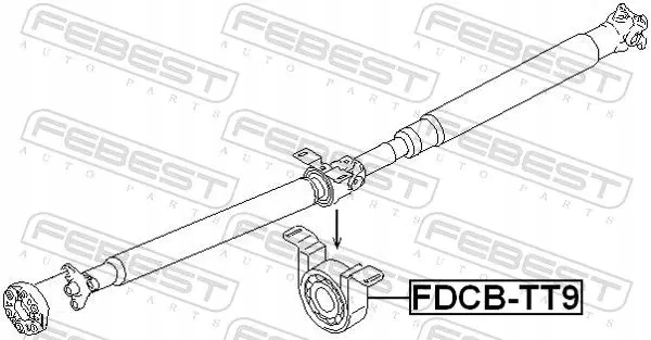 Опора вала привідного fdcb-tt9 febest ford Доставка