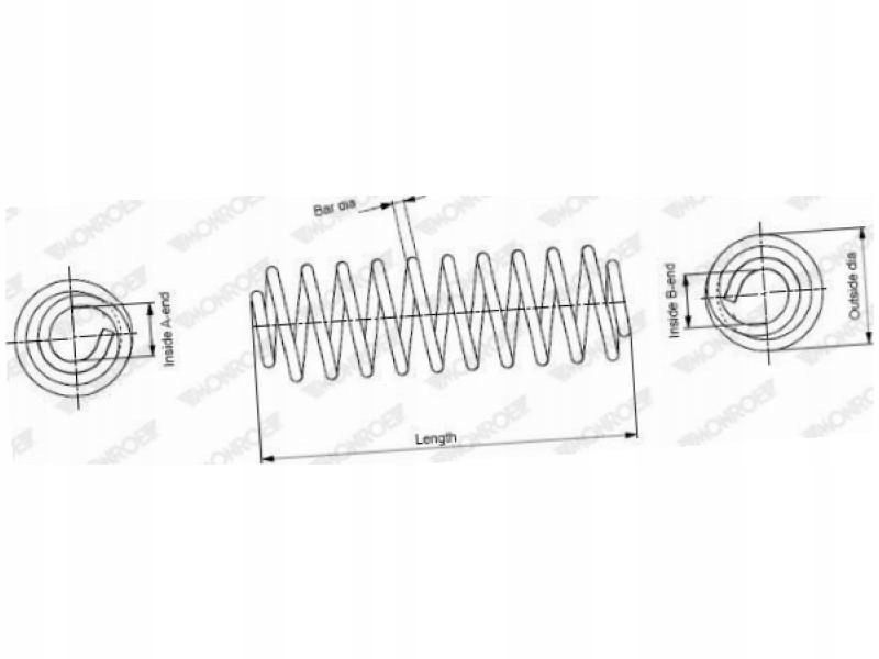 фото №2, Пружини перед monroe sp2282