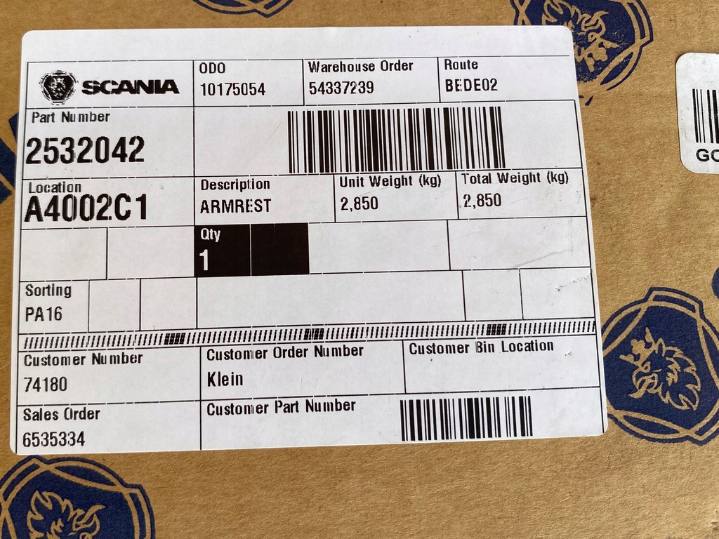 фото №4, Подлокотник scania автобус 2532042