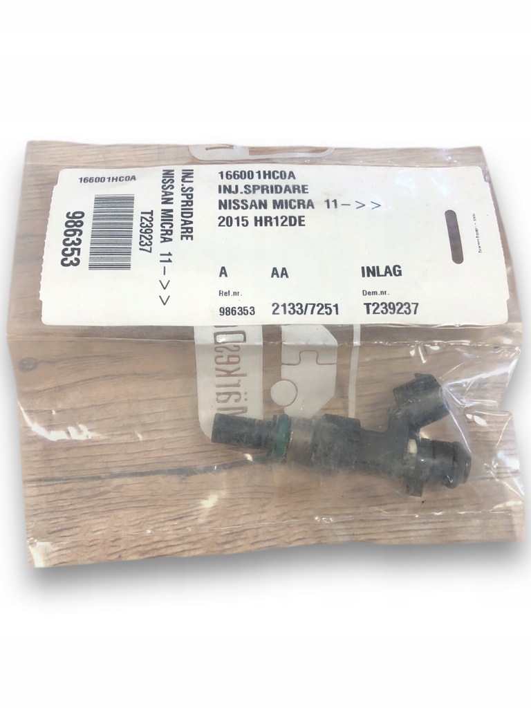 фото №1, Nissan micra форсунка 166001hc0a