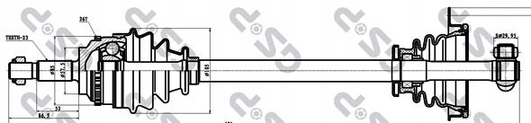 Gsp 250194 wał привідний Ціна