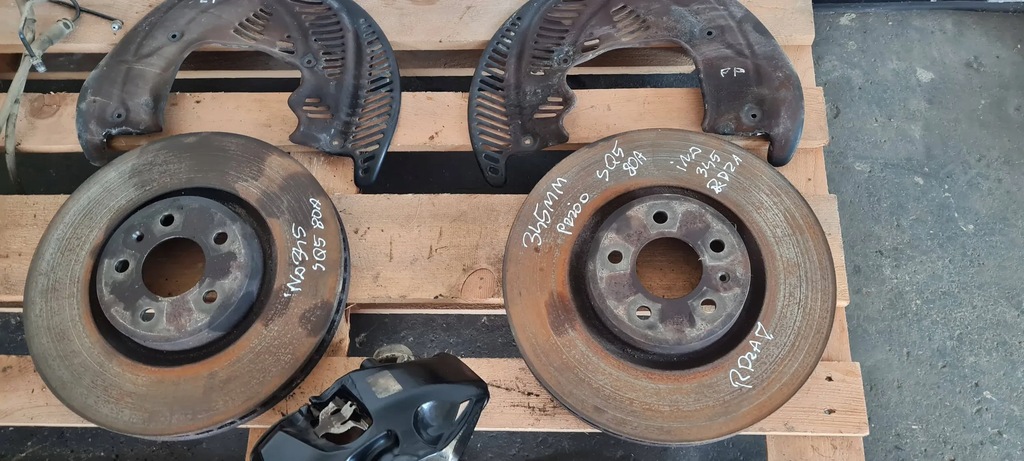 фото №10, Sq5 q5 80a супорт супорти гальмівні диски перед передні 3.0 tfsi 350mm a4 s4 b9 a5