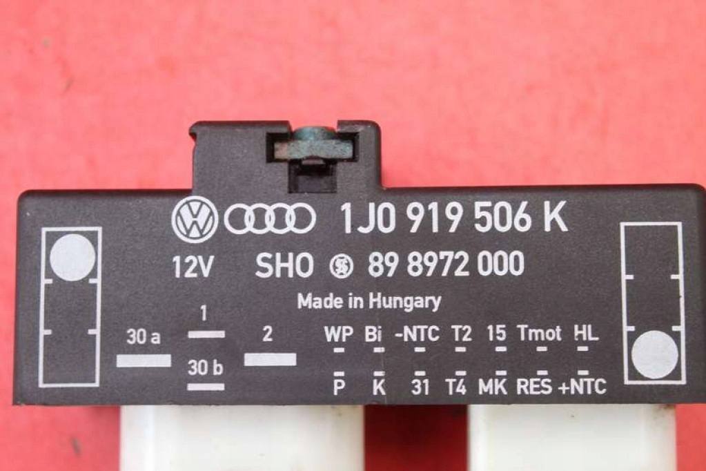 фото №8, Блок керування вентилятора 1j0919506k vw golf 4 iv 1.4 16v 75 km 97-06