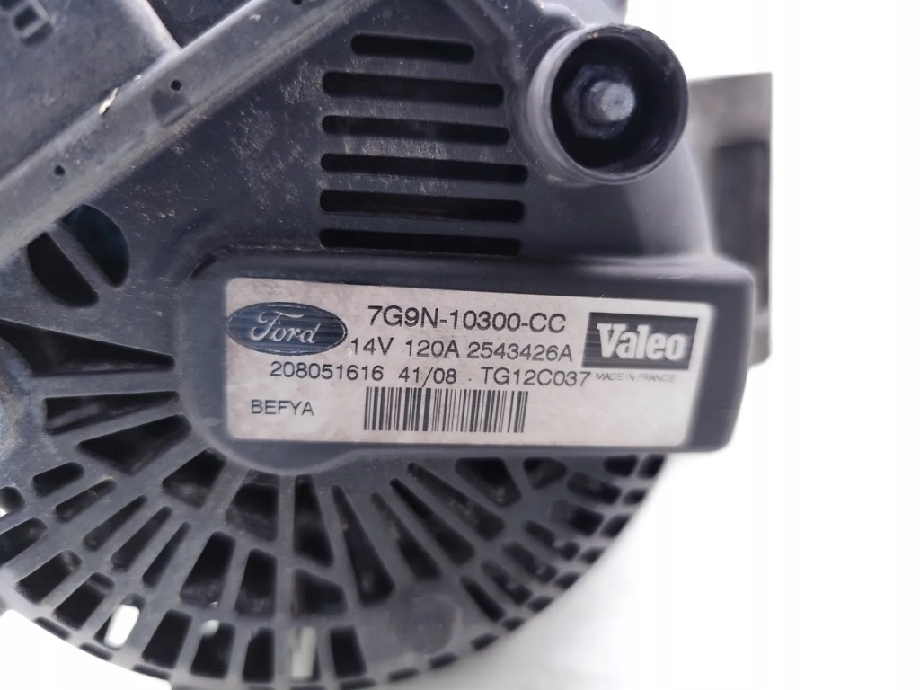 Ford fiesta генератор 1.25 бензин 60kw 82 hp 7g9n-10300-cc 7g9n10300cc с Разборки