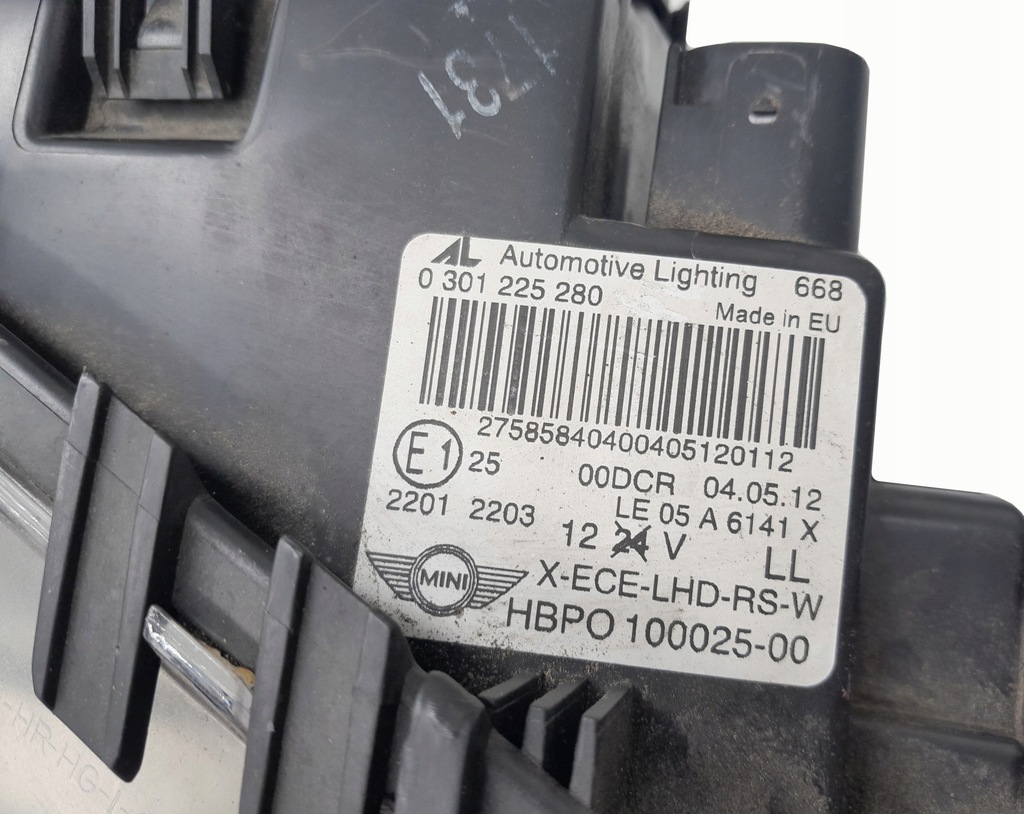 фото №3, Фара правий mini r55 r56 ксенон 100025