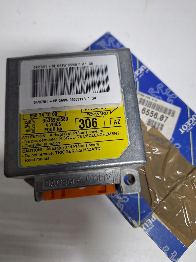 фото №1, Модуль подушек peugeot 306 оригинальный номер 655607