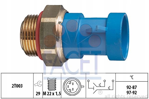 фото №11, Eps 1.850.643 перемикач термічний, вентилятор радіатора