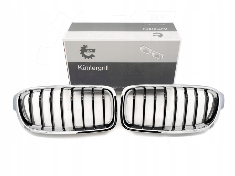 фото №1, Решётка радиатора решётка радиатора решётка радиатора bmw 3 f30 51137255411 чёрный хром