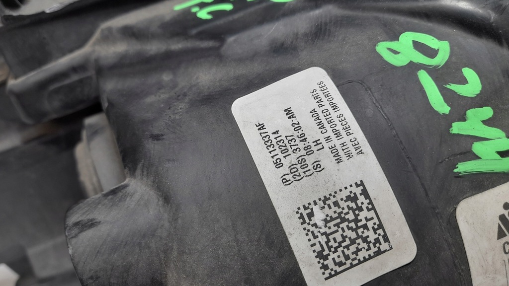 фото №16, Chrysler town country v 10-20 лампа левый правый перед usa