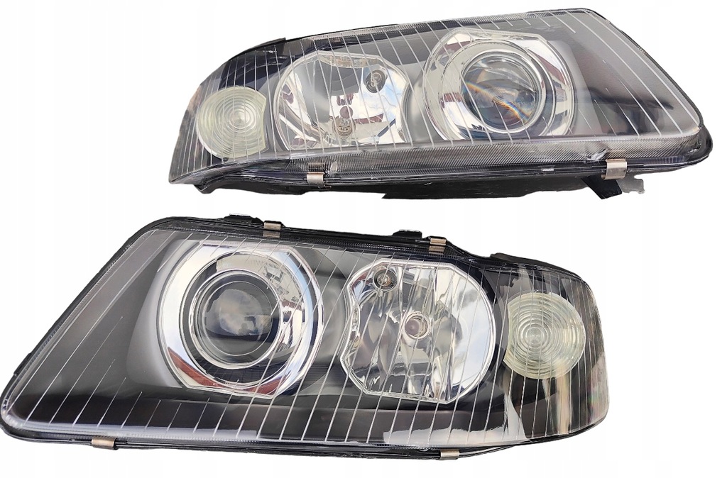 фото №7, Фари hella audi a3 8l lift h1 + h7 чорні kpl eu