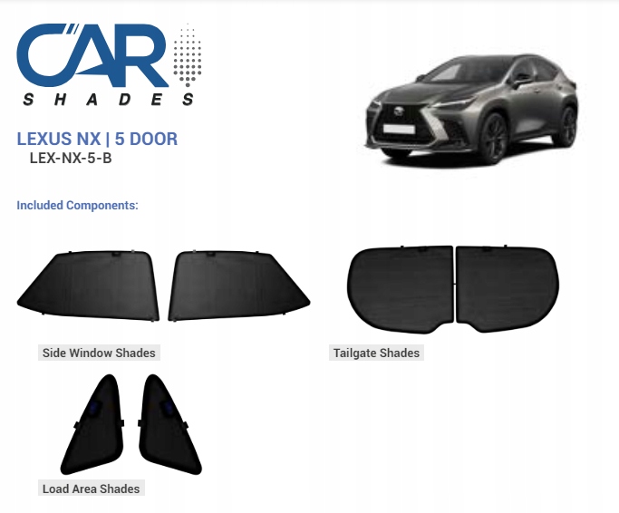 фото №15, Шторки захист сонячні lexus nx350 2022- захист шторка сонцезахисні