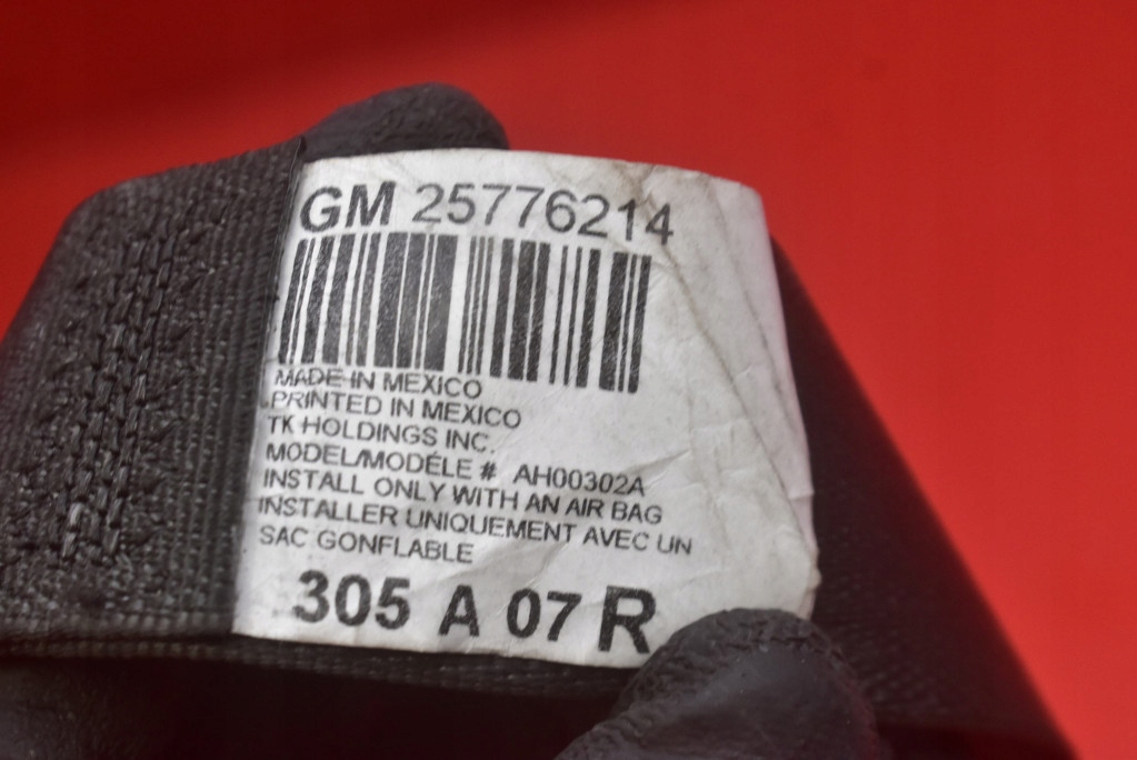 фото №14, Pas безопасности правый перед натяжитель 25776214 chevrolet hhr 1 i 05-11