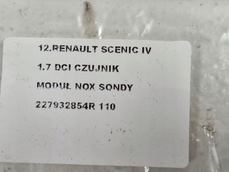 фото №7, Renault scenic iv 1.7 dci датчик модуль nox датчики 227932854r