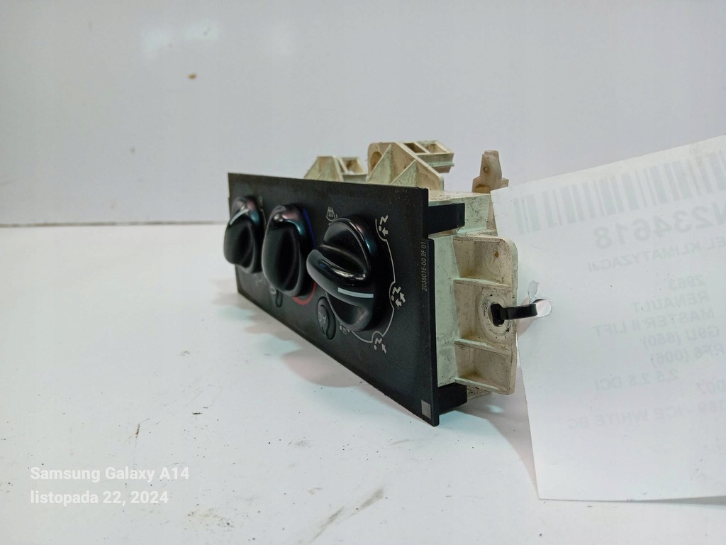 фото №3, Панель кондиционера n2385001 renault master ii lift