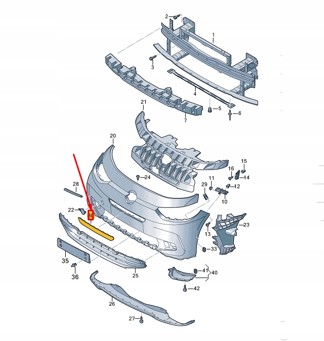 фото №1, Vw id.3 e11 передняя часть бампер радар датчик trim 10a807185bs9r